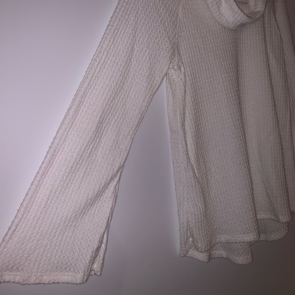 White Cowl Neck Long Sleeve - Picture 3 of 4